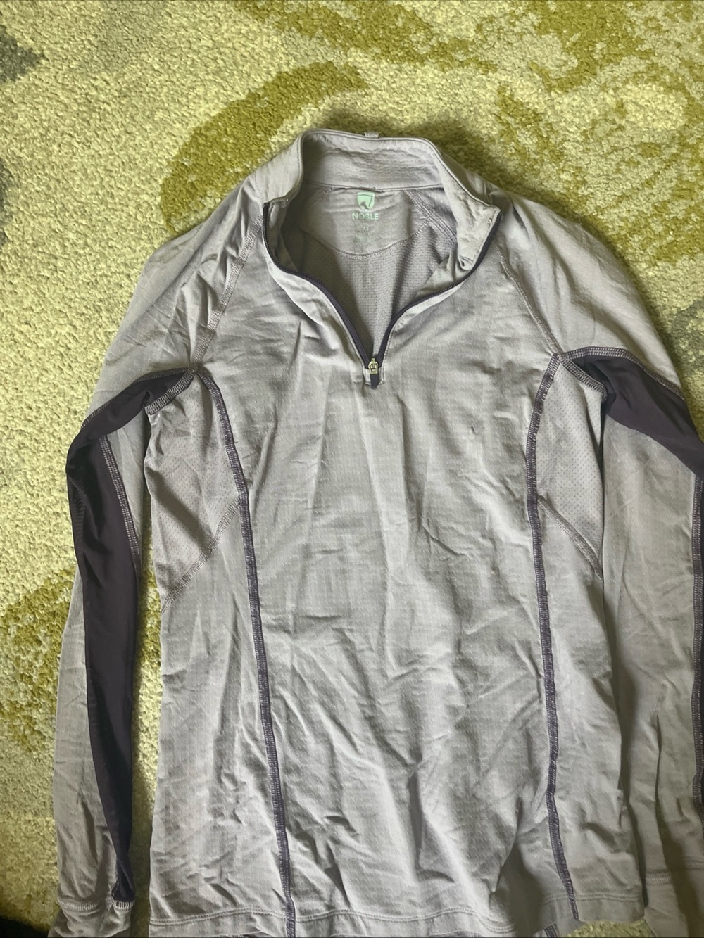 Noble Equestrian Women’s Quarter Zip Pullover in Lavender Size XS